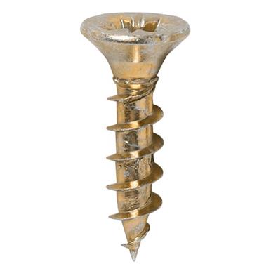 Timco Yellow Countersunk Woodscrews 3.5x15mm Box of 200