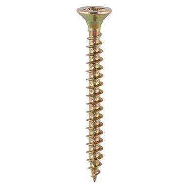 Timco Yellow Countersunk Woodscrews 3.5x50mm Box of 200