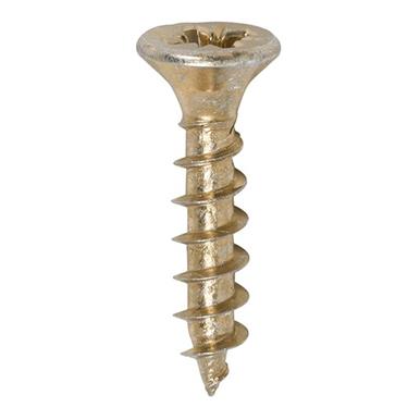 Timco Yellow Countersunk Woodscrews 4.0x20mm Box of 200