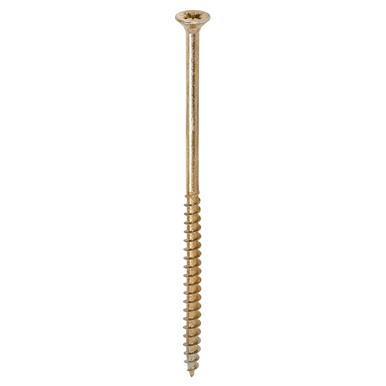 Timco Yellow Countersunk Woodscrews 6.0x130mm Box of 100