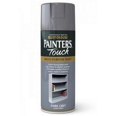 Rustoleum Painters Touch Gloss Dark Grey Spray 400ml