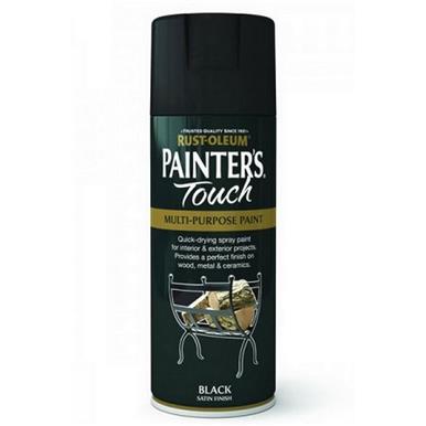 Rustoleum Painters Touch Satin Black Spray 400ml