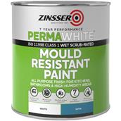 Zinsser PermaWhite Mould Resistant Paint White Satin 1L