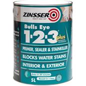 Zinsser Bullseye 1-2-3 Plus 2.5Ltr Plus Primer Sealer and Stain Killer