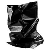 Pack of 100 Heavy Duty Black Rubble Sacks (500mm x 750mm x 100mu) 40Ltr Capacity