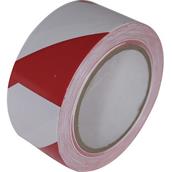 Hazard Tape Red and White Tape 70mm x 100m