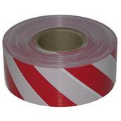 Hazard Tape Red and White Self Adhesive 50mm x 33m