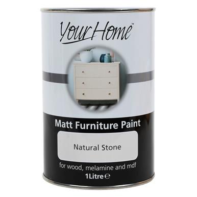 Your Home Matt Furniture Paint Natural Stone 1L