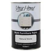 Your Home Matt Furniture Paint Natural Stone 1L