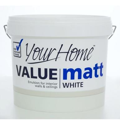 Your Home White Matt Paint 5L