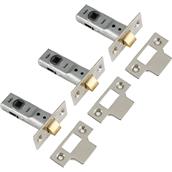 Yale P-M888-BZ643 Tubular Latches Pack of 3 Chrome 64mm 2.5