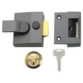 Yale P-85-DMG-PB-40 Deadlocking Nightlatch Brass Cylinder 40mm (Pre Pack)