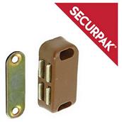 SecurPak SP10051 - Bag/10 Magnetic Catch Brown 38mm (2)