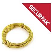 SecurPak SP10082 - Bag/10 Picture Wire Brass 3.5m (1)