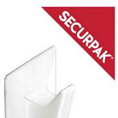 SecurPak SP10135 - Bag/10 Self Adhesive Hook Medium White (3)
