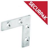 SecurPak SP10183 - Bag/10 Corner Plate ZP 75mm (2)