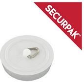 SecurPak SP10214 - Bag/10 Sink Plug White 38mm (2)