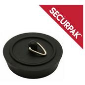 SecurPak SP10217 - Bag/10 Bath Plug Black 45mm (2)