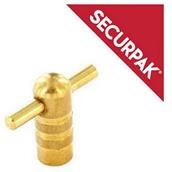 SecurPak SP10235 - Bag/10 Radiator Key Brass (2)