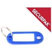 SecurPak SP10245 - Bag/10 Key Ring with Tab Assorted Colours (8)