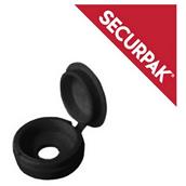 SecurPak SP10541 - Bag/10 Fold Over Screw Caps Black (40)
