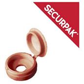 SecurPak SP10542 - Bag/10 Fold Over Screw Caps Beige (40)