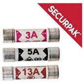 SecurPak SP10676 - Bag/10 Mixed Fuses 3A/5A/13A (3)