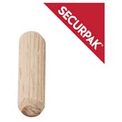 SecurPak SP11414 - Bag/10 Wooden Dowels M8 x 30mm (16)