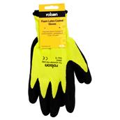 * Pack of 12 Prs * Rolson 60642 Foam Latex Coated Gloves Size X.Large