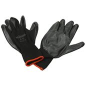 Rolson 60662 Black Nitrile Gloves Size XL 4 Pairs