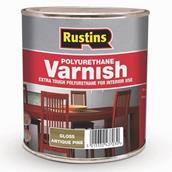 Rustins Poly Varnish Gloss Antique Pine 250ml * Clearance *