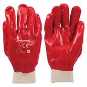 Silverline (447137) Red PVC Gloves Large (10)