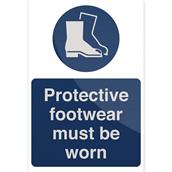 Fixman (863274) Protective Footwear Must Be Worn Sign 200 x 300mm Rigid * Clearance *
